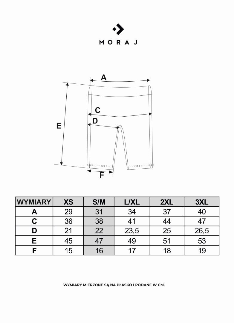 Legginsy damskie wysoki stan typu kolarka peach touch