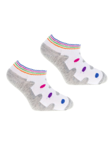 Stopki - Skarpetki stopki dziewczęce bawełniane w ptaszki WIELOKOLOROWY - produkt 4