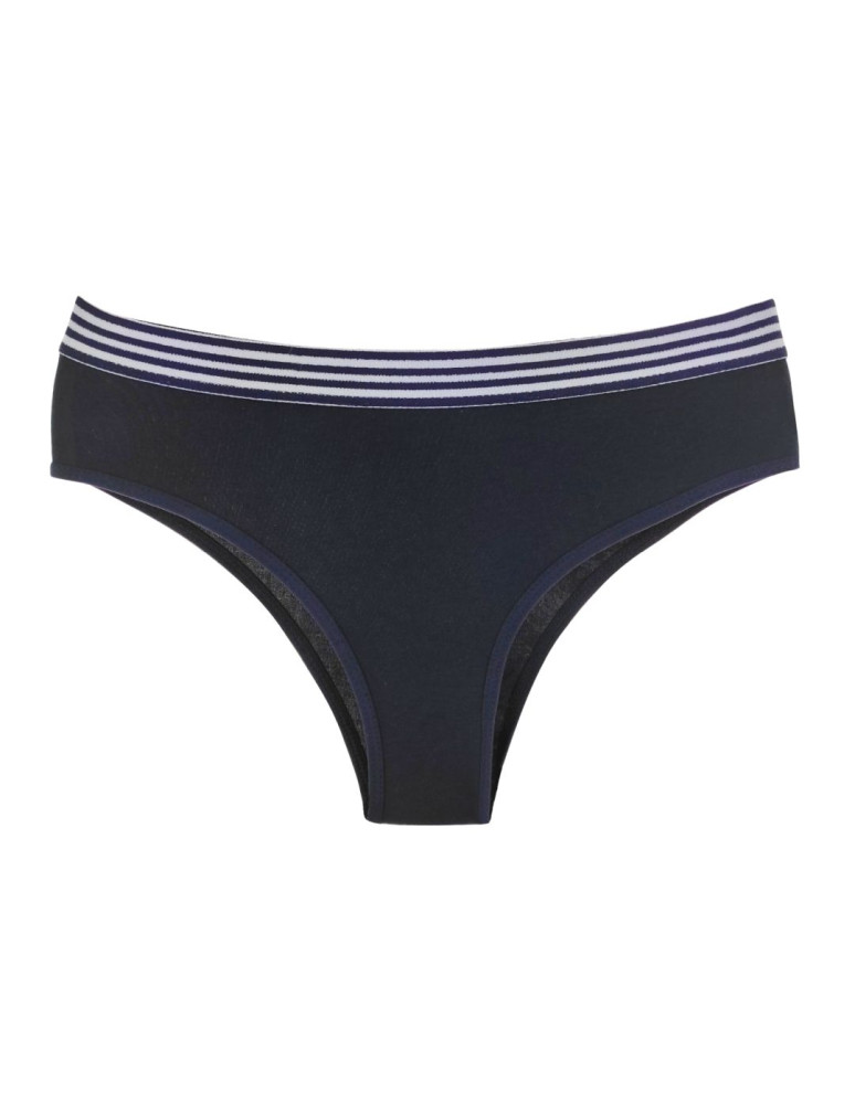 Figi - Majtki damskie brazyliany z szeroką gumą w pasie WIELOKOLOROWY  - produkt moraj.pl 2