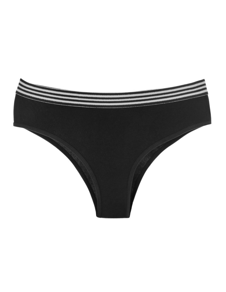 Figi - Majtki damskie brazyliany z szeroką gumą w pasie WIELOKOLOROWY  - produkt moraj.pl 3