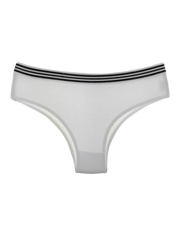 Figi - Majtki damskie brazyliany z szeroką gumą w pasie WIELOKOLOROWY - produkt 4