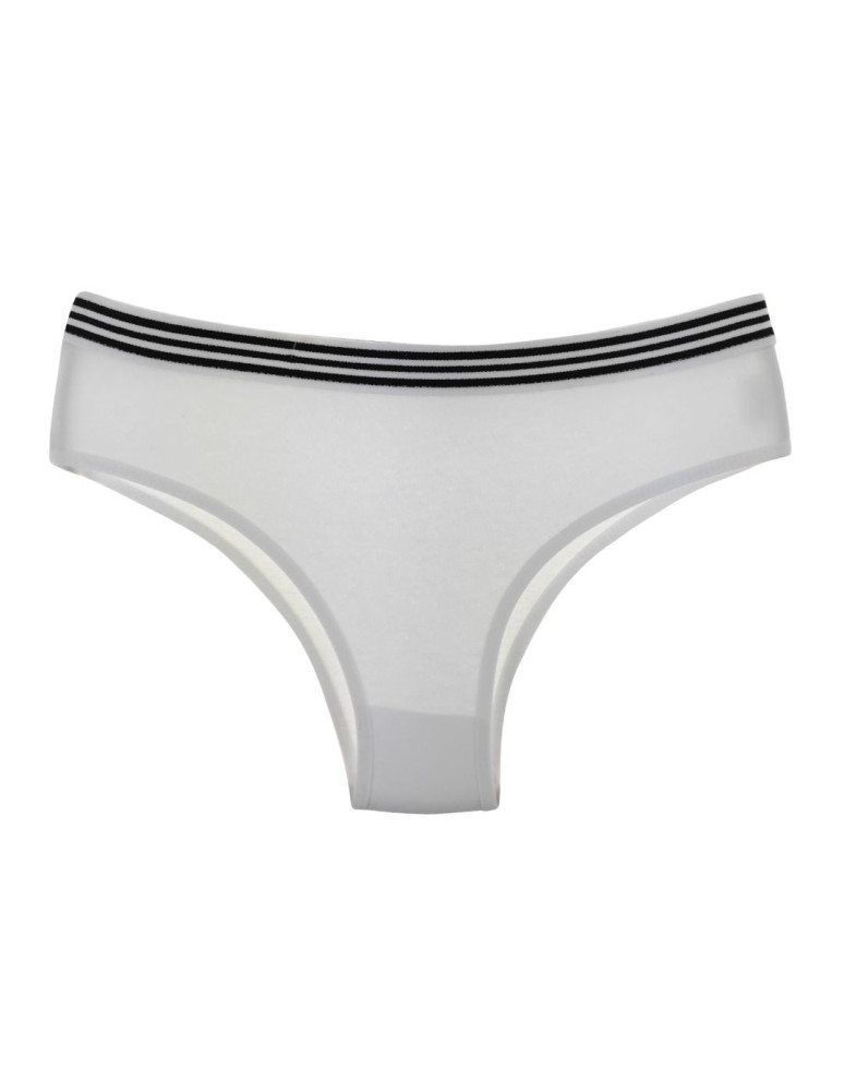 Figi - Majtki damskie brazyliany z szeroką gumą w pasie WIELOKOLOROWY  - produkt moraj.pl 4