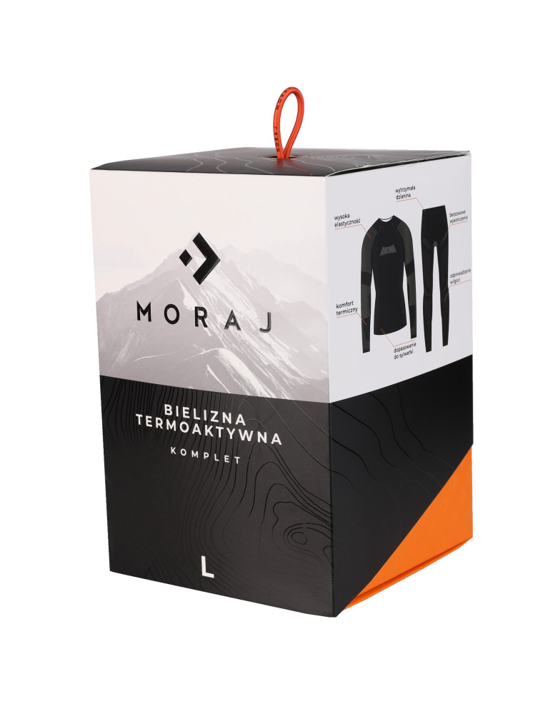 Bokserki dopasowane - Bielizna termoatywna męska odzież Thermo komplet SZARY - produkt moraj.pl 12