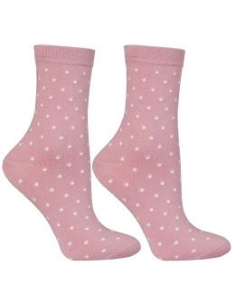Skarpetki damskie długie w pastelowe kolory i groszki 3-pak  - produkt 2