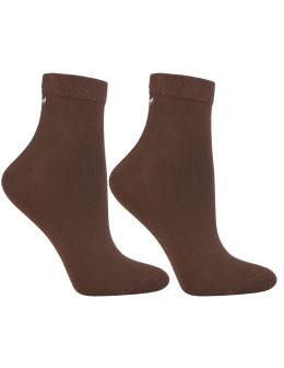 Skarpetki krótkie damskie 3/4 prążkowane z z haftem 3-pak  - produkt 2