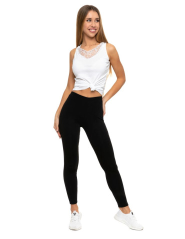 Legginsy - Klasyczne legginsy ocieplane damskie GRAFIT - produkt 7