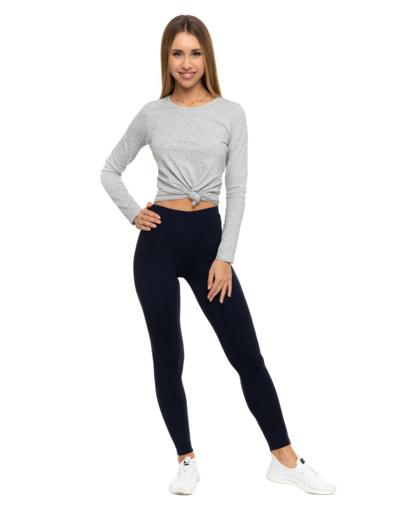 Legginsy - Klasyczne legginsy ocieplane damskie GRAFIT - produkt moraj.pl 16