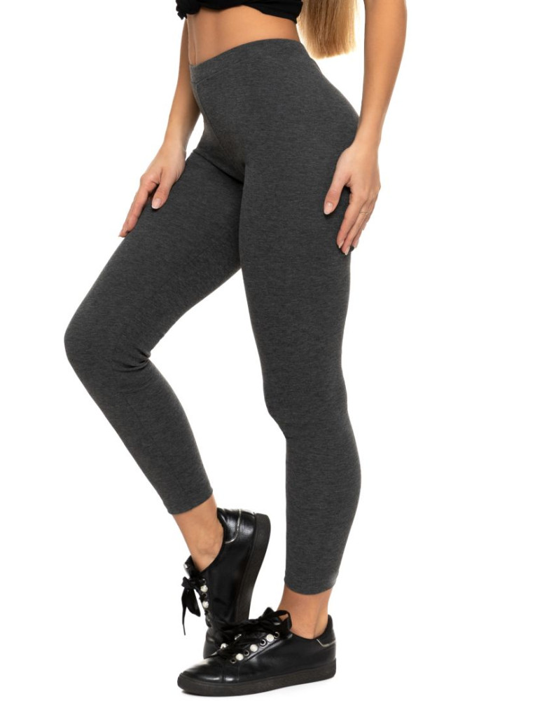 Legginsy - Klasyczne legginsy ocieplane damskie GRAFIT - produkt moraj.pl 18
