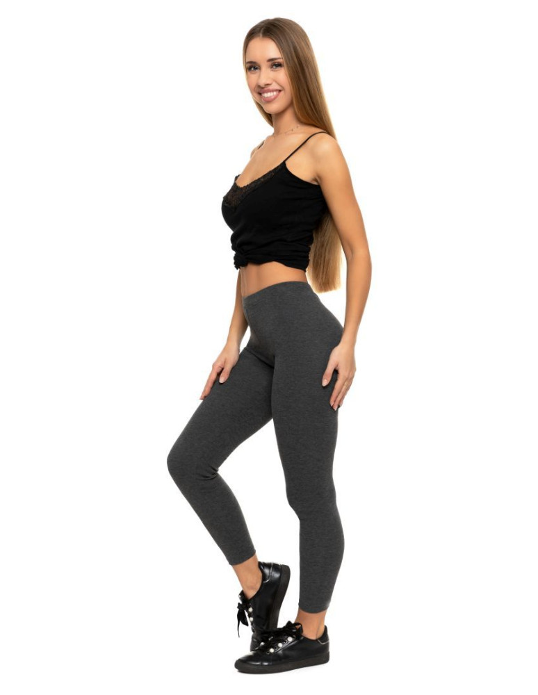 Legginsy - Klasyczne legginsy ocieplane damskie GRAFIT - produkt moraj.pl 21