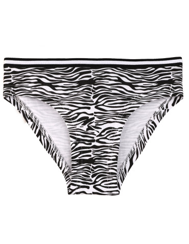 Figi - Majtki figi dziewczęce bawełniane zebra 3-pak WIELOKOLOROWY - produkt 4
