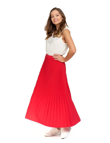 Spódnice - Plisowana spódnica damska maxi CZARNY - produkt 8