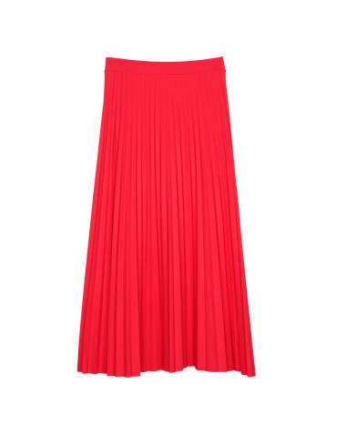 Spódnice - Plisowana spódnica damska maxi CZARNY - produkt 11