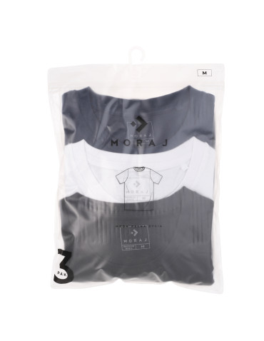Koszulki, topy, koszule - Koszulka męska bawełniana T-shirt z okrągłym dekoltem 3-pak WZÓR 3 - produkt 22