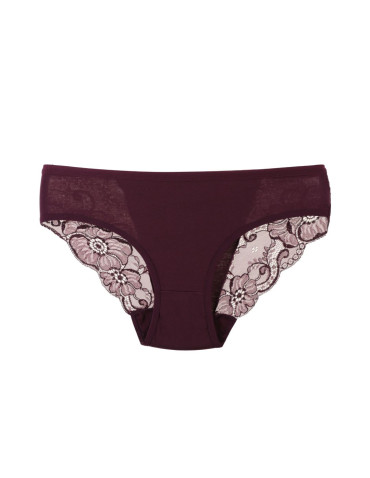 Figi - Majtki figi damskie bawełniane z koronką Plus Size WIELOKOLOROWY - produkt 3