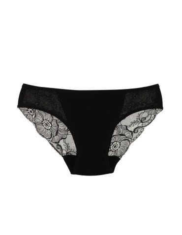 Figi - Majtki figi damskie bawełniane z koronką Plus Size WIELOKOLOROWY - produkt 5