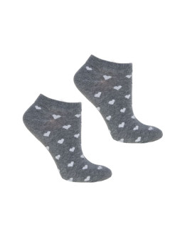 Damskie skarpety stopki bawełniane z brokatową nitką 3-pak  - produkt 2