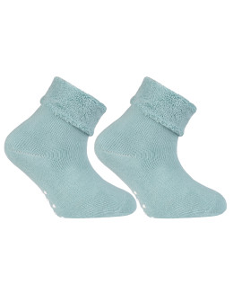 Długie skarpetki niemowlęce bawełniane ciepłe z ABS 3-pak - produkt 2