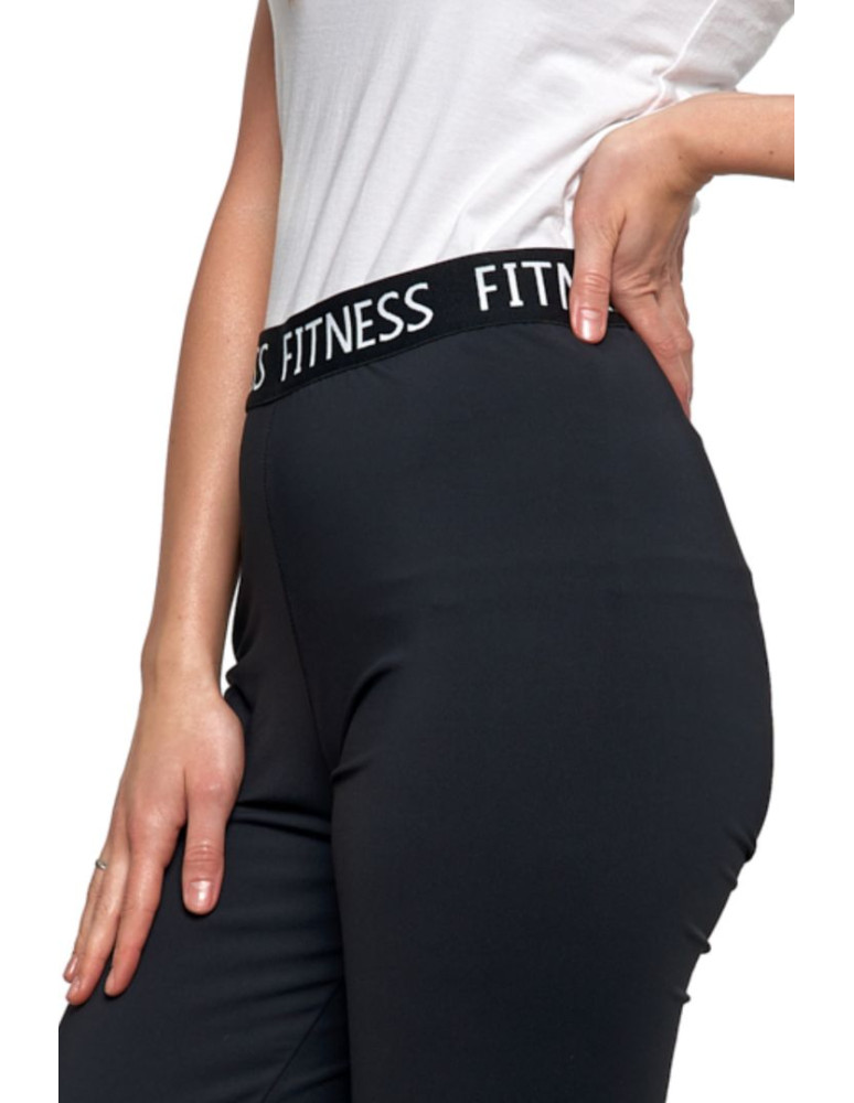 Legginsy - Czarne legginsy damskie sportowe CZARNY - produkt moraj.pl 3