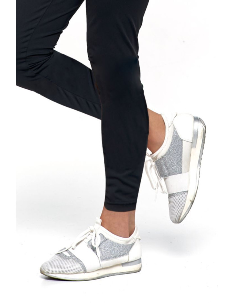 Legginsy - Czarne legginsy damskie sportowe CZARNY - produkt moraj.pl 4