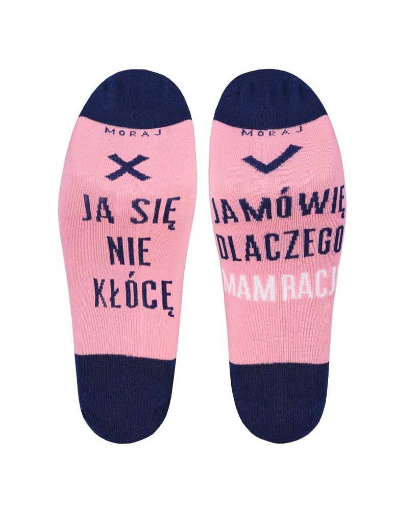 Stopki - Skarpetki stopki damskie z zabawnymi napisami WZÓR 2 - produkt moraj.pl 1