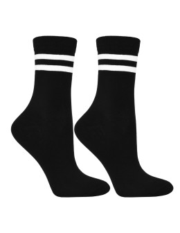 Skarpetki damskie długie bawełniane mix wzorów 3-pak  - produkt 2