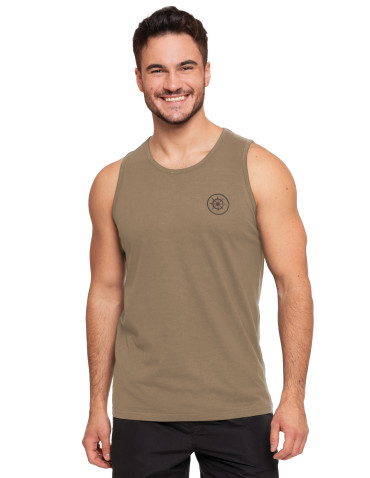 Koszulki i Tank Topy - Koszulka męska Tank-top bawełniana na ramiączkach MOKKA - produkt 1