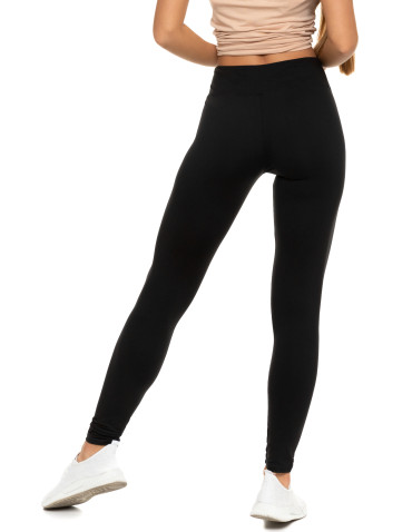 Legginsy - Klasyczne czarne legginsy damskie wysoki stan peach touch CZARNY - produkt 5