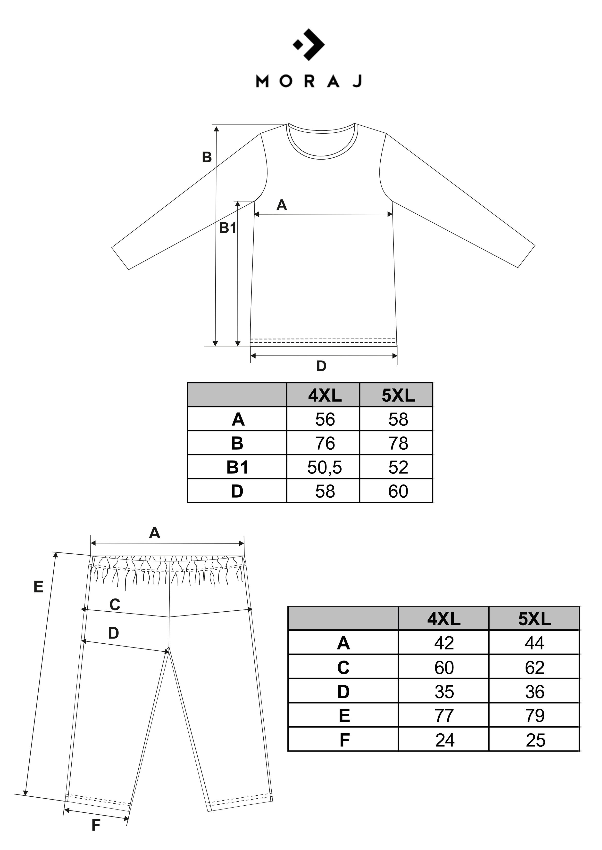 Piżama damska bawełniana z spodniami 3/4 w kwiaty Plus Size