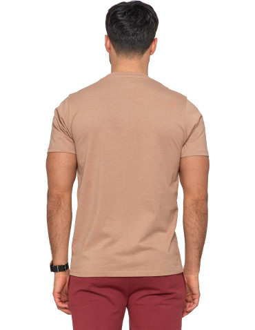 Koszulki, topy, koszule - Koszulka męska T-shirt z okrągłym dekoltem i nadrukiem MOKKA - produkt 2