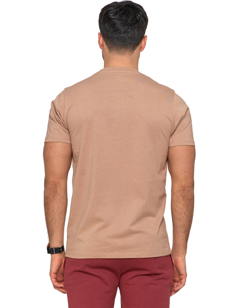 Koszulki, topy, koszule - Koszulka męska T-shirt z okrągłym dekoltem i nadrukiem MOKKA - produkt moraj.pl 2