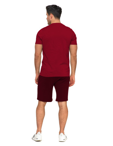 Koszulki, topy, koszule - T-shirt koszulka męska bawełniana z nadrukiem FIOLETOWY - produkt 5