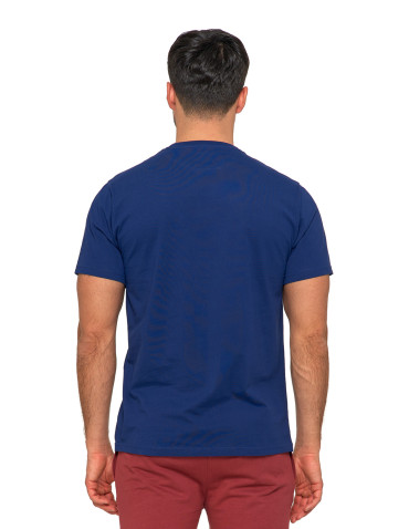 Koszulki, topy, koszule - Koszulka męska T-shirt bawełniany z kotwicą GRANATOWY - produkt 2
