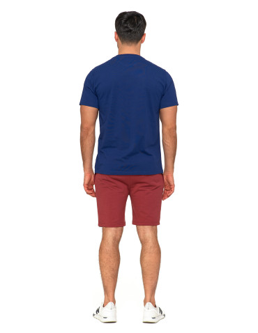 Koszulki, topy, koszule - Koszulka męska T-shirt bawełniany z kotwicą GRANATOWY - produkt 5