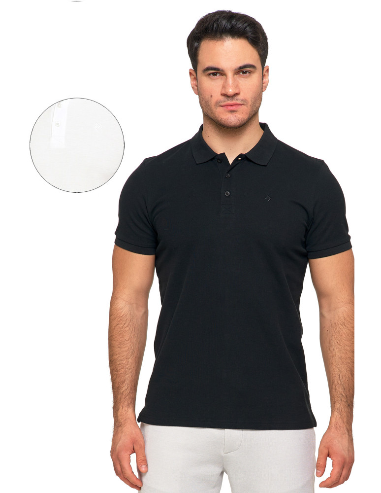 Polo - Koszulka polo męska bawełniana w 2-paku klasyczna WZÓR - produkt moraj.pl 6
