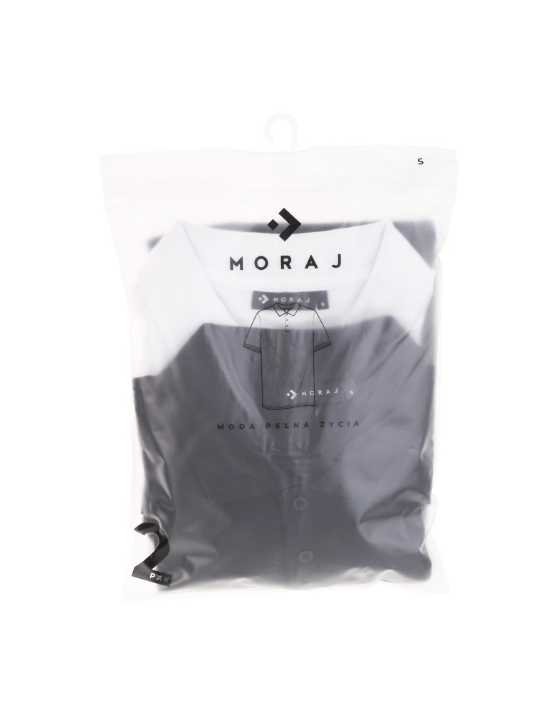 Polo - Koszulka polo męska bawełniana w 2-paku klasyczna WZÓR - produkt moraj.pl 2