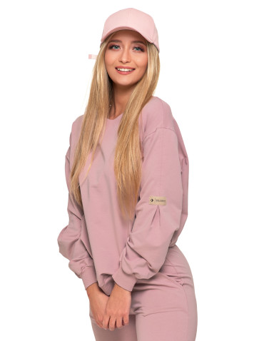 Bluzy - Bluza damska bez kaptura wkładana bawełniana RÓŻOWY - produkt 1