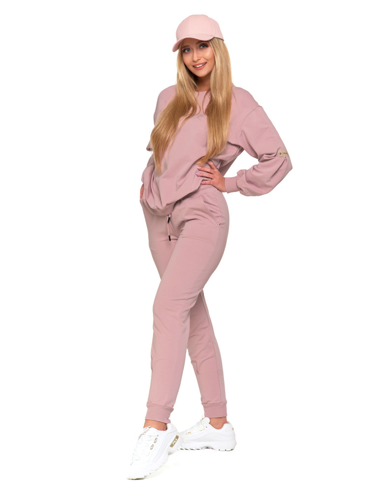 Bluzy - Bluza damska bez kaptura wkładana bawełniana RÓŻOWY - produkt moraj.pl 9