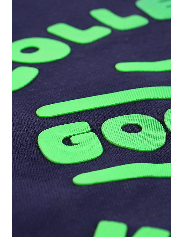 Koszulki, topy, koszule - T-shirt męski koszulka 100% bawełniana Good Vibes GRANATOWY - produkt 2