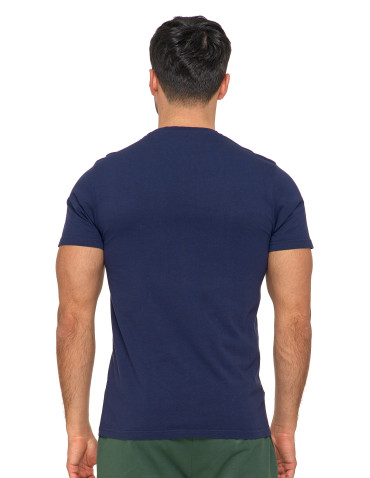 Koszulki, topy, koszule - T-shirt męski koszulka 100% bawełniana Good Vibes GRANATOWY - produkt 4
