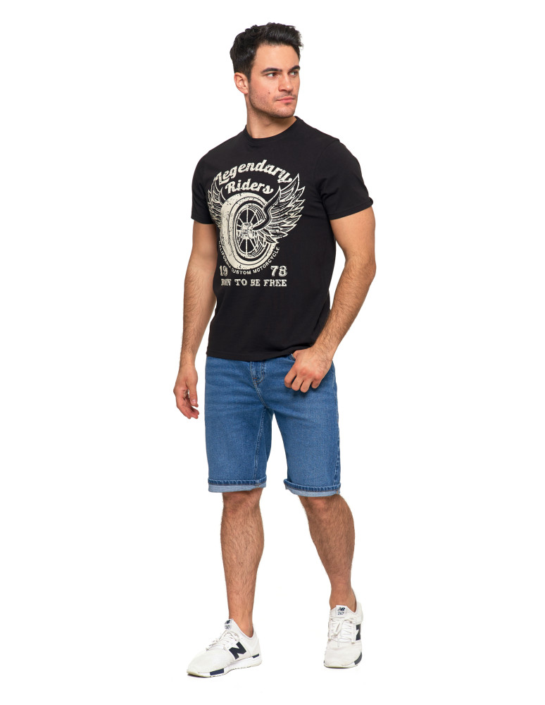 Koszulki, topy, koszule - Koszulka męska t-shirt Legendary Riders CZARNY - produkt moraj.pl 4