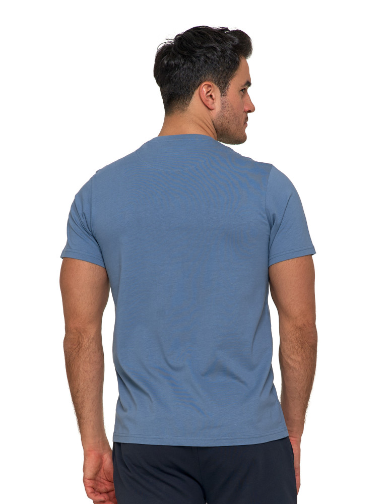 Koszulki, topy, koszule - T-shirt męski koszulka 100% bawełna logo NIEBIESKI - produkt moraj.pl 2