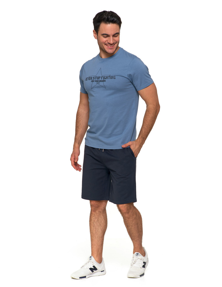 Koszulki, topy, koszule - T-shirt męski koszulka 100% bawełna logo NIEBIESKI - produkt moraj.pl 7