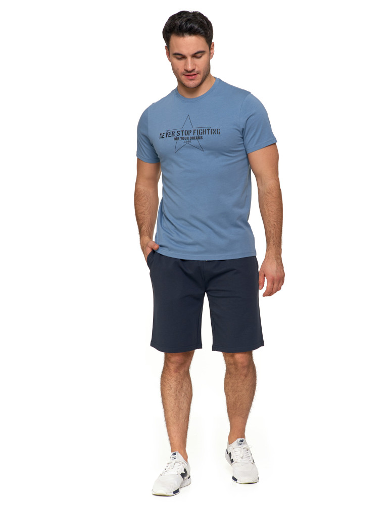Koszulki, topy, koszule - T-shirt męski koszulka 100% bawełna logo NIEBIESKI - produkt moraj.pl 8