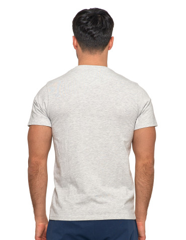 Koszulki, topy, koszule - Koszulka męska bawełniania t-shirt szary melanż SZARY - produkt 2