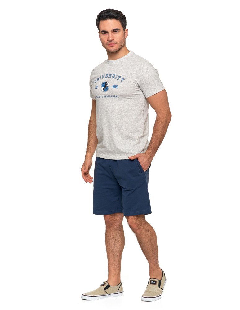 Koszulki, topy, koszule - Koszulka męska bawełniania t-shirt szary melanż SZARY - produkt moraj.pl 7