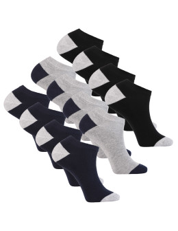 Skarpetki stopki męskie bawełniane klasyczne 12-pak