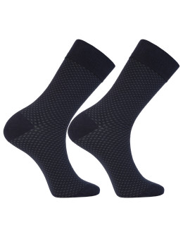 Skarpetki męskie długie klasyczne mix wzorów 3-pak  - produkt 2