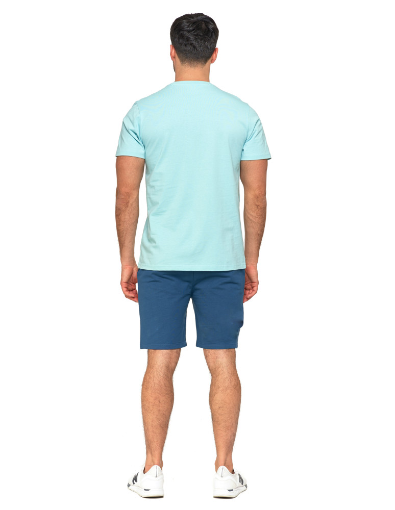 Koszulki, topy, koszule - T-shirt koszulka męska 100% bawełna Wave NIEBIESKI - produkt moraj.pl 4