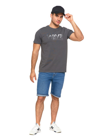Koszulki, topy, koszule - T-shirt koszulka męska 100% bawełna Wave SZARY - produkt 5