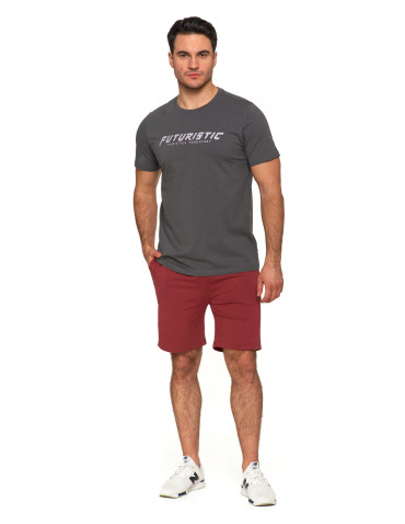 Koszulki, topy, koszule - Męski t-shirt bawełniany Futuristic SZARY - produkt 5